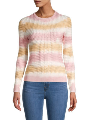YAL New York
 Tie-Dye, Cable-Knit, Sweater