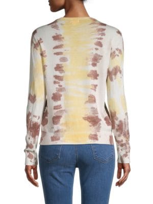 YAL New York
 Tie-Dye Crewneck Sweater