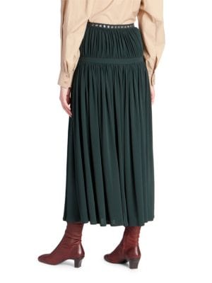 Chloé
 Fluid Pleated Midi Skirt