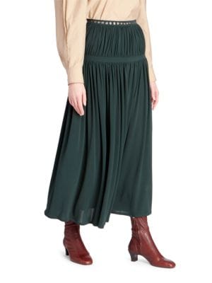 Chloé
 Fluid Pleated Midi Skirt