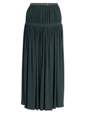 Chloé
 Fluid Pleated Midi Skirt