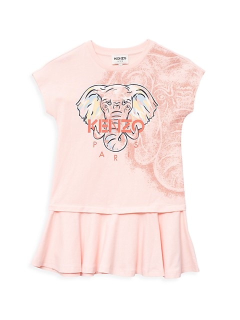 Little Girl's &amp; Girl's Elephant T-Shirt Dress