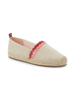 kate spade new york
 Greta Leather Wave Espadrilles