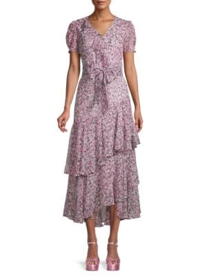 Karl Lagerfeld Paris
 Floral Ruffle Midi Dress