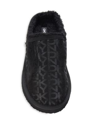 DKNY
 Willie Logo Faux Shearling Slippers