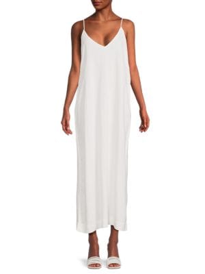 Saks Fifth Avenue
 Linen Maxi Slip Dress