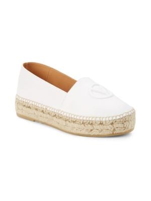 Valentino by Mario Valentino
 Jessi Logo Leather Espadrilles