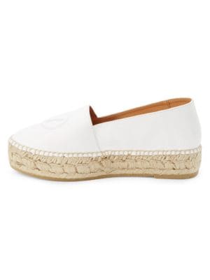 Valentino by Mario Valentino
 Jessi Logo Leather Espadrilles