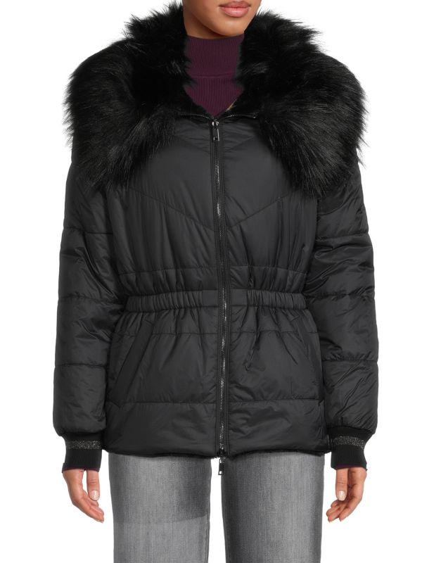 Ramy Brook
 Willy, Faux, Fur, Collar, Reversible, Puffer, Jacket