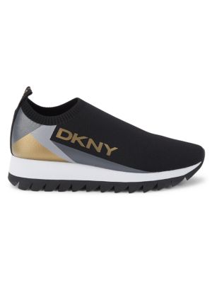 DKNY
 Amani Leather Slip On Sneakers
