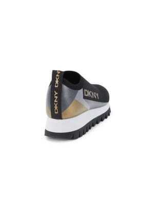 DKNY
 Amani Leather Slip On Sneakers