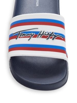 Tommy Hilfiger
 Dusia Striped Logo Slides