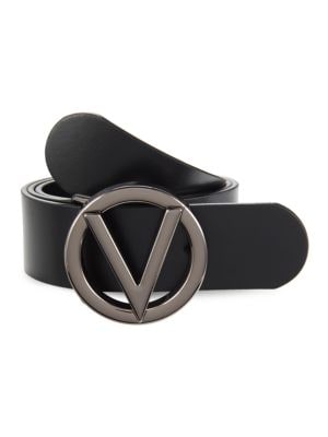 Valentino by Mario Valentino
 2.2" Giusy Logo Leather Belt