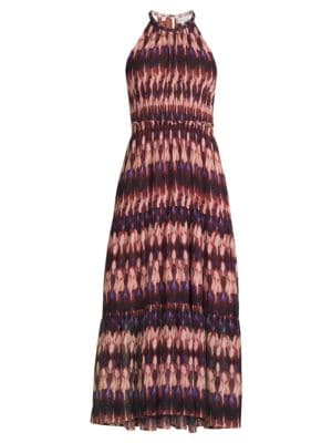 A.L.C.
 Elara Tie Dye Silk Maxi Dress