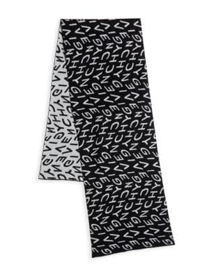 Givenchy
 Logo Print Wool Blend Scarf