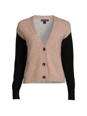 Saks Fifth Avenue
 Colorblock Cashmere Cardigan