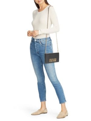 Versace Jeans Couture
 Logo Faux Leather Crossbody Bag
