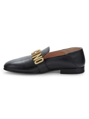 Moschino Couture!
 Logo Leather Loafers