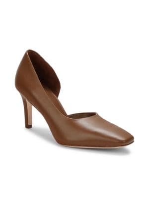 Vince
 Tiana Point-Toe Leather Pumps