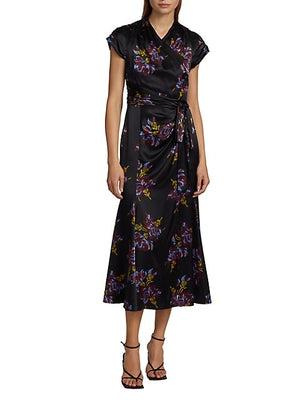 Neila Silk Midi-Dress