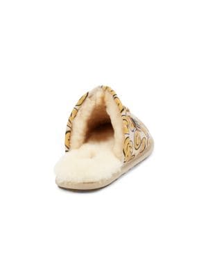 Australia Luxe Collective
 Smile Graphic Satin Mule Slippers