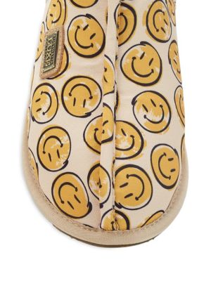 Australia Luxe Collective
 Smile Graphic Satin Mule Slippers