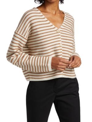 Theory
 Striped Boxy Cardigan