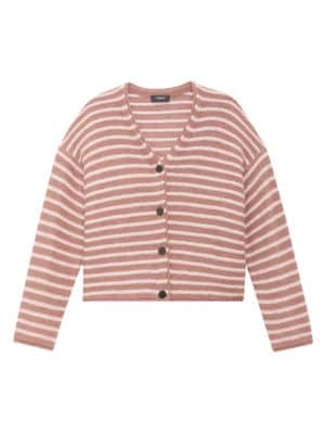 Theory
 Striped Boxy Cardigan