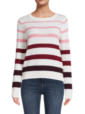 Amicale
 Stripe Cashmere Crewneck Sweater