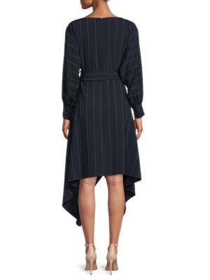 Gracia
 Striped Belted Midi A Line Dress