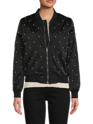 Wdny
 Pearl, Quilted, Bomber, Jacket
