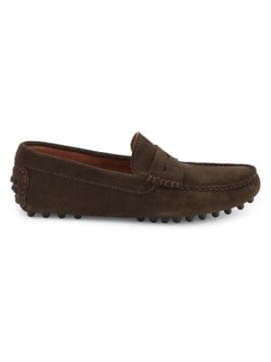 Saks Fifth Avenue
 Suede Driving Penny Loafers
