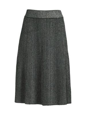 YAL New York
 Metallic Knit Skirt