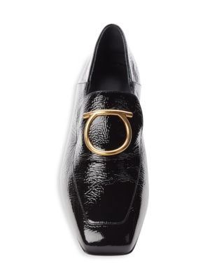 Salvatore Ferragamo
 Lana Textured Leather Loafers