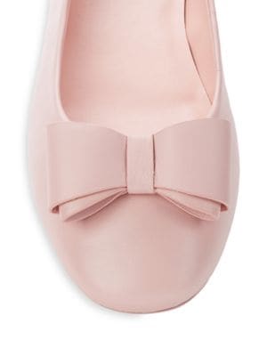 kate spade new york
 Nora Bow Leather Ballet Flats