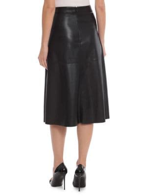 Bagatelle
 Faux Leather Panelled A Line Midi Skirt