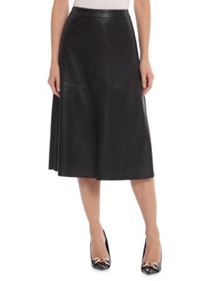 Bagatelle
 Faux Leather Panelled A Line Midi Skirt