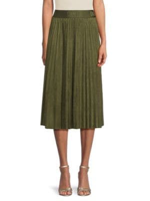 Area Stars
 Kelsey Print Accordion Pleated Midi Skirt