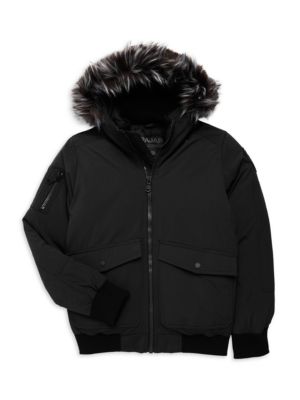 Pajar
 Little Boy's & Boy's Anderson Faux Fur Hood Bomber Jacket