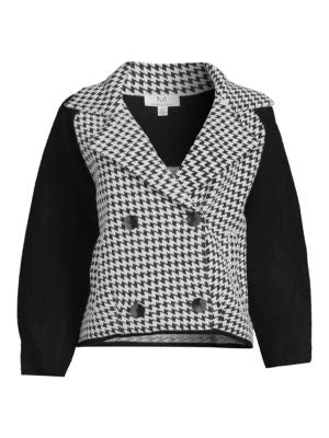 M MAGASCHONI
 Double Breasted Notch Lapel Cropped Jacket