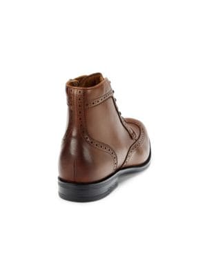 Kenneth Cole New York
 Emmet Leather High Top Wingtip Boots