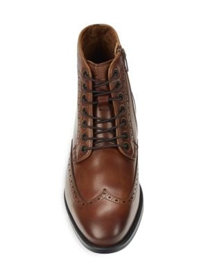 Kenneth Cole New York
 Emmet Leather High Top Wingtip Boots