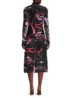 MARRISA WILSON NEW YORK
 Abstract Velvet Midi Dress