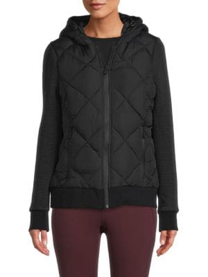 Andrew Marc
 Mixed Media Packable Puffer Jacket