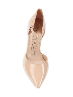 Calvin Klein
 Kcdressa Pointed Toe Leather Pumps