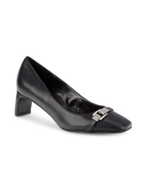 Calvin Klein
 Kckavita Square Toe Leather Pumps