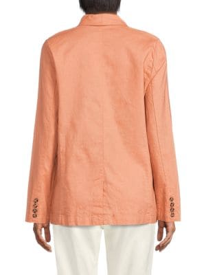 Saks Fifth Avenue
 Oversized Linen Blend Blazer