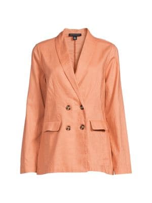 Saks Fifth Avenue
 Oversized Linen Blend Blazer