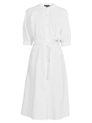Saks Fifth Avenue
 Linen & Cotton Shirt Dress