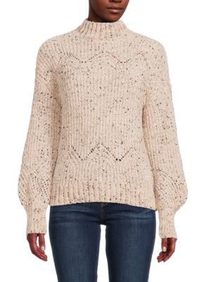 Calvin Klein
 Mockneck Bishop Sleeve Sweater